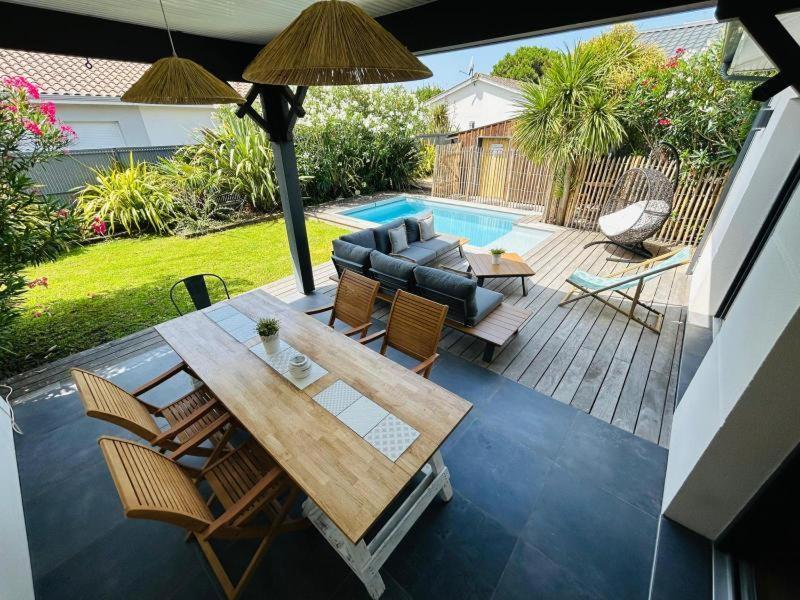Villa Bord de Mer Bassin d'Arcachon avec piscine 4 étoiles Gujan-Mestras Exterior foto